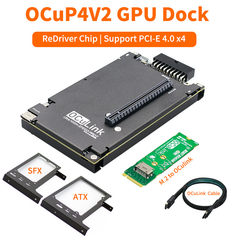 OCuP4V2 OCuLink GPU Dock ReDri - مراجعة Oculink Egpu Mini Pc وسعره